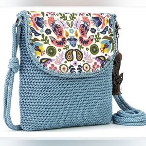 Sakroots Sayulita Hand-crocheted Flap Crossbody Bag